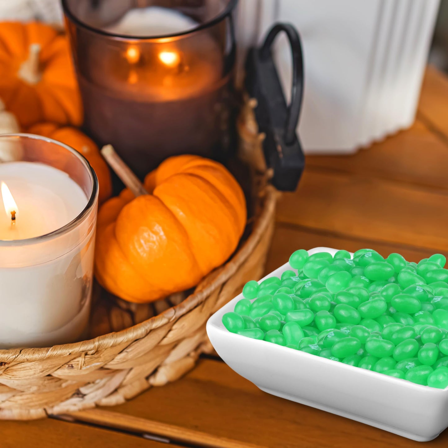 Sweetzo Green Apple Jelly Beans, Individually Wrapped, 3.5 Ounces, Pack of 2