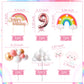Laventy Pink On Cloud 9 Cake Decoration On Cloud 9 Birthday Cake Topper 9 Birthday Cake Decoration On Cloud 9 Party Supplies Clo