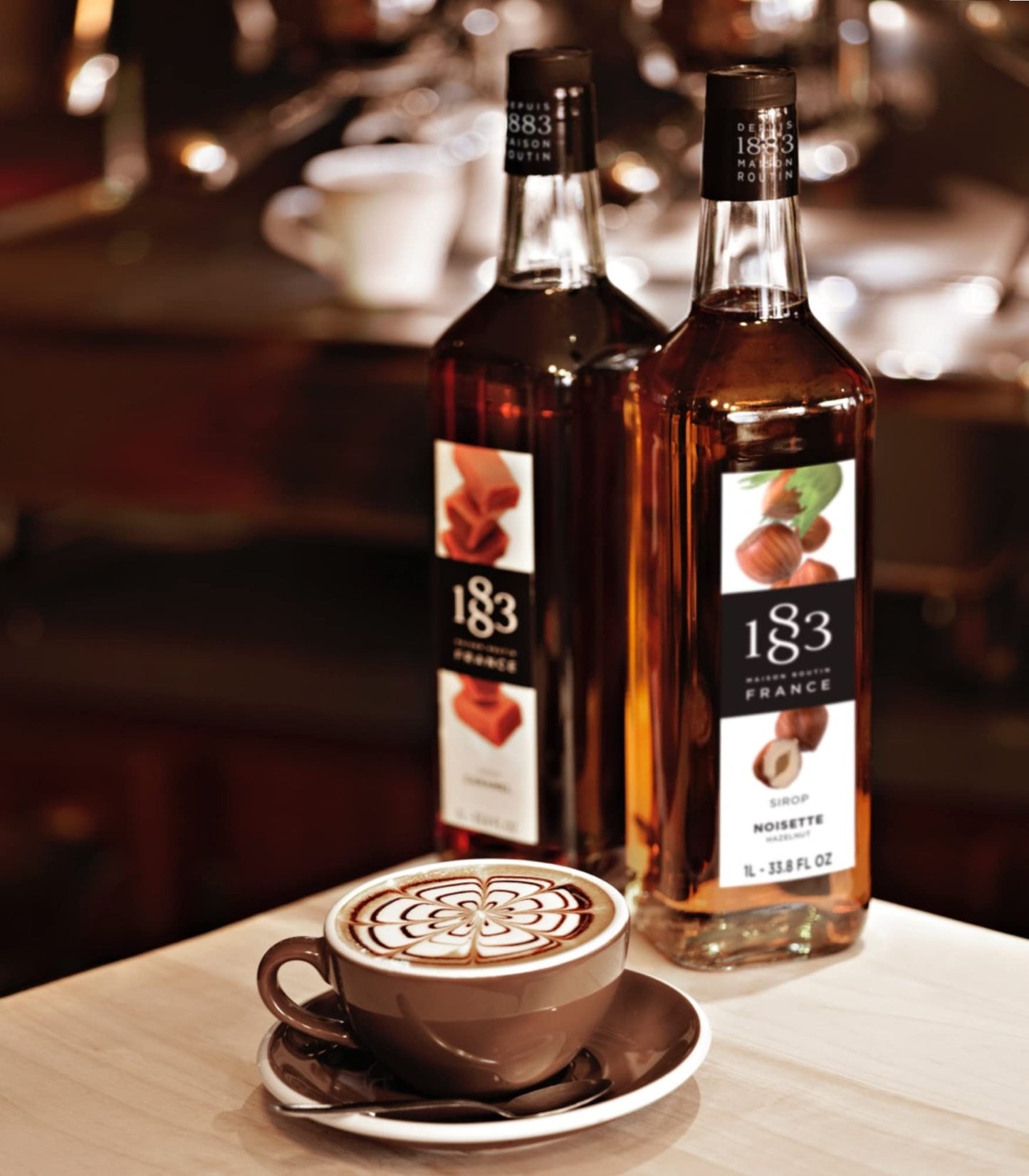 1883 Maison Routin - White Chocolate Syrup - Glass Bottle - 1 Liter