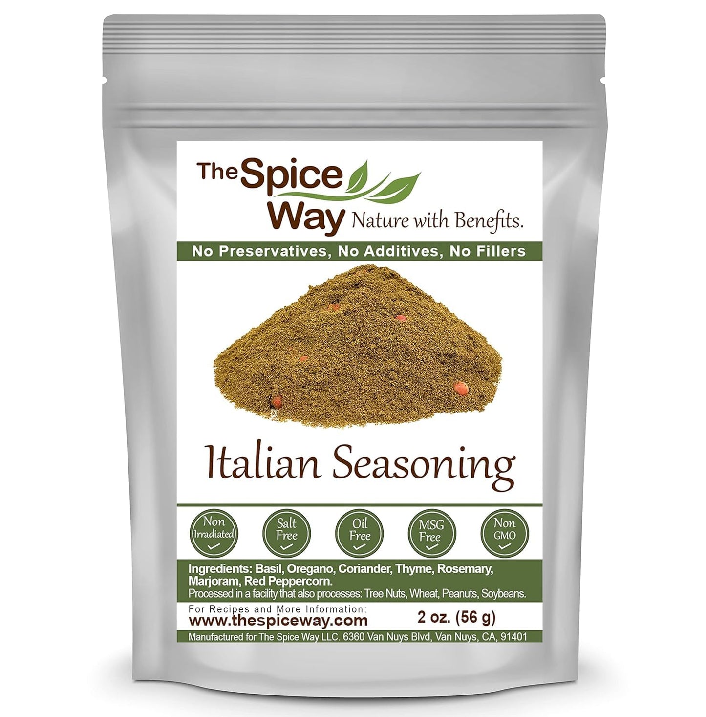 The Spice Way Italian Seasoning - A Gourmet Spice Blend With Italian Herbs And Spices. Can Be Used On Any Italian Dish Including