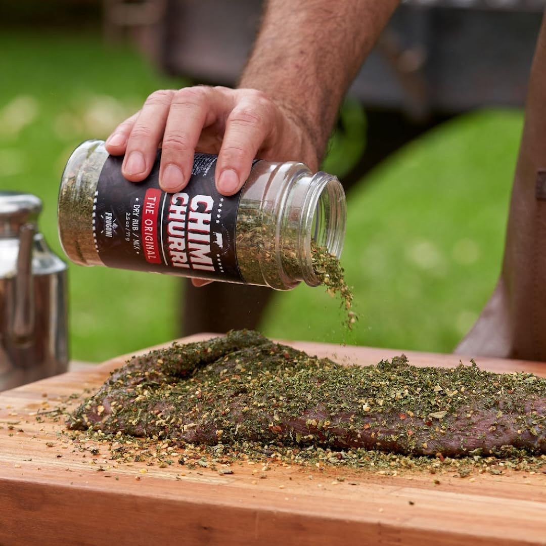 Al Frugoni- Chimichurri Combo- Original and Spicy- Rub, condiment,sauce and marinade (Original & Spicy Combo, 4 Pack)
