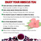 XICOFISS Premium Hibiscus Tea Bags, 100% Natural, Handmade, Vegan, No Additives, Caffeine, Sugar, Gluten