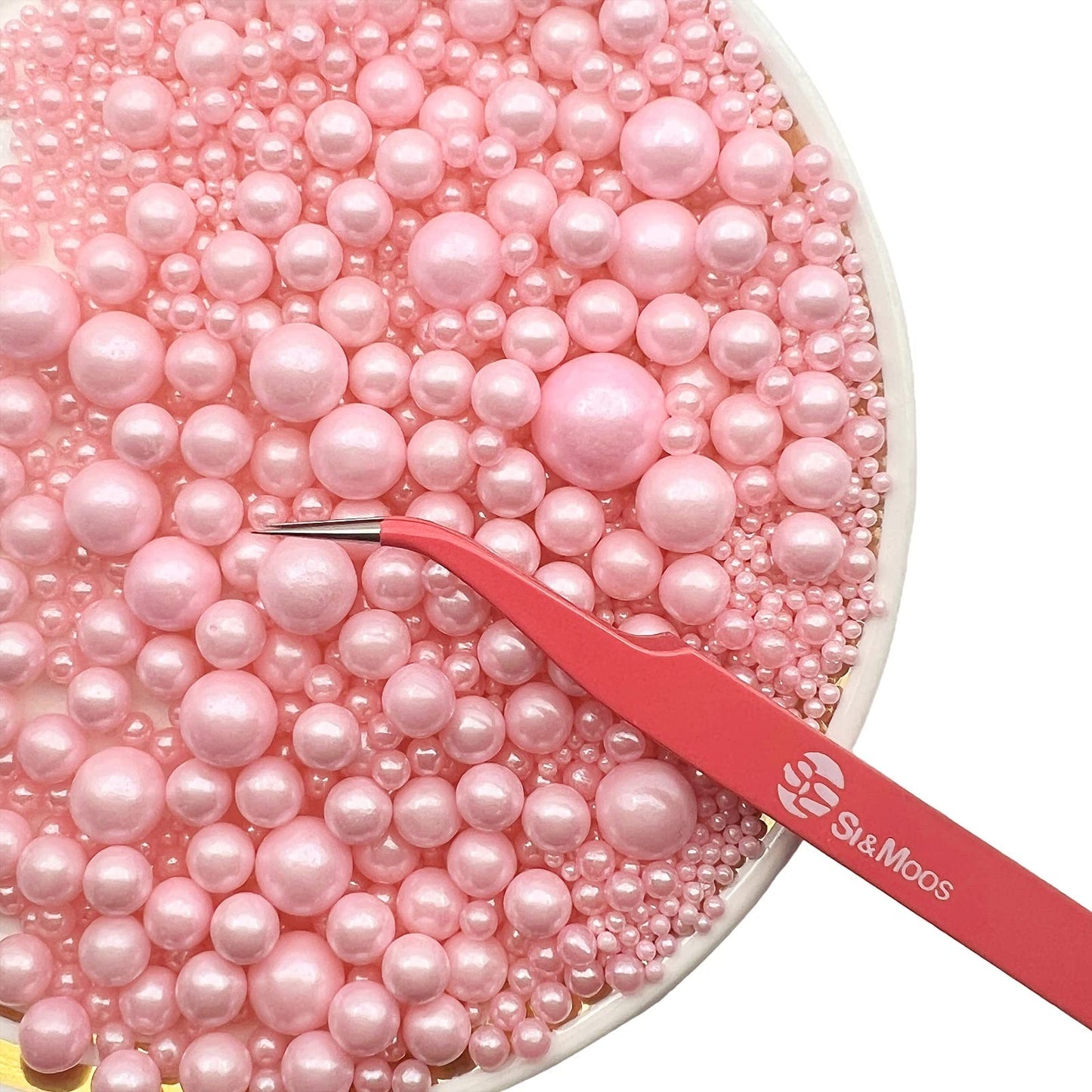 Se Si&Moos Pink Edible Pearls For Cake Decorating Pink Sugar Pearls Pink Pearl Sprinkles For Cake Decorating Pink Sprinkles Pink