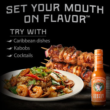 Melindas Scotch Bonnet Hot Sauce - Gourmet Scotch Bonnet Pepper Sauce - Made With Scotch Bonnet Peppers, Carrots, Papaya & Lime