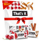 Thats it. Fun Size Fruit Bars Variety Pack (50 Pieces  10g Each)  Non-GMO  Kosher  Gluten Free  Breakfast Snacks  Allergy Friendly (Cherry-Cinnamon)
