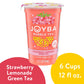 Joyba Bubble Tea Strawberry Lemonade Green Tea, 6 Pack, 12 Fl. Oz. Cups