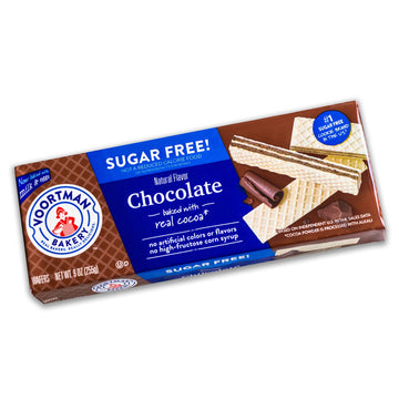 Voortman Sugar Free Wafers - Variety Pack - Strawberry (1, 9Oz Pack) - Vanilla (1, 9Oz Pack) - Chocolate (1, 9Oz Pack) - Baked With Real Ingredients