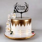 HSDSH Happy Birthday Cake Topper Set, 20PCS Black Acrylic Cupcake Toppers for Birthday Party Decorations