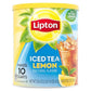 Lipton Lemon Iced Tea Mix  Sweetened  Makes 10 Quarts