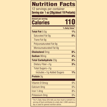 Snyder'S Of Hanover, Unsalted Mini Pretzels, 12 Oz Bag