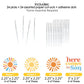 Big Dot of Happiness Cupcake Toppers, Multicolor Plastic, 3.5 inches, Set of 24 for Baby Shower
