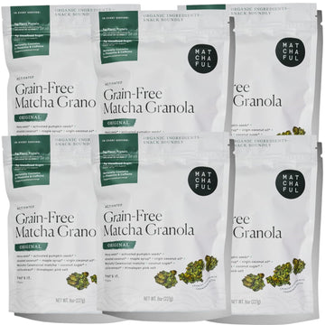 Matchaful - Original Matcha Granola - Activated, Grain Free, Organic Ingredients - Vegan, No Refined Sugar, No GMO - Gluten Free