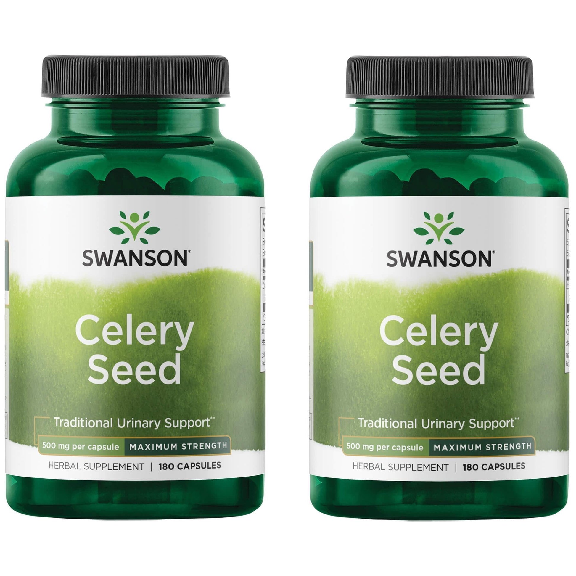 Swanson Celery Seed Maximum Strength Antioxidant Support 500 mg 180 Capsules (2 Pack)