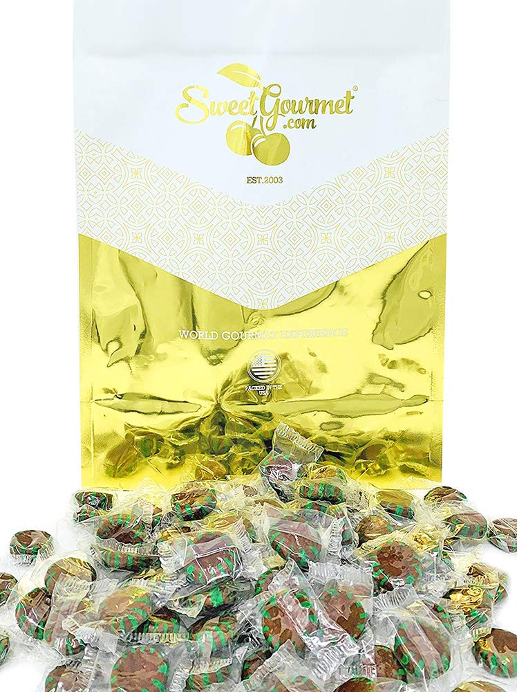 Sweetgourmet Chocolate Mint Starlight | Clear Wrap Bulk Hard Candy | 3 Pounds