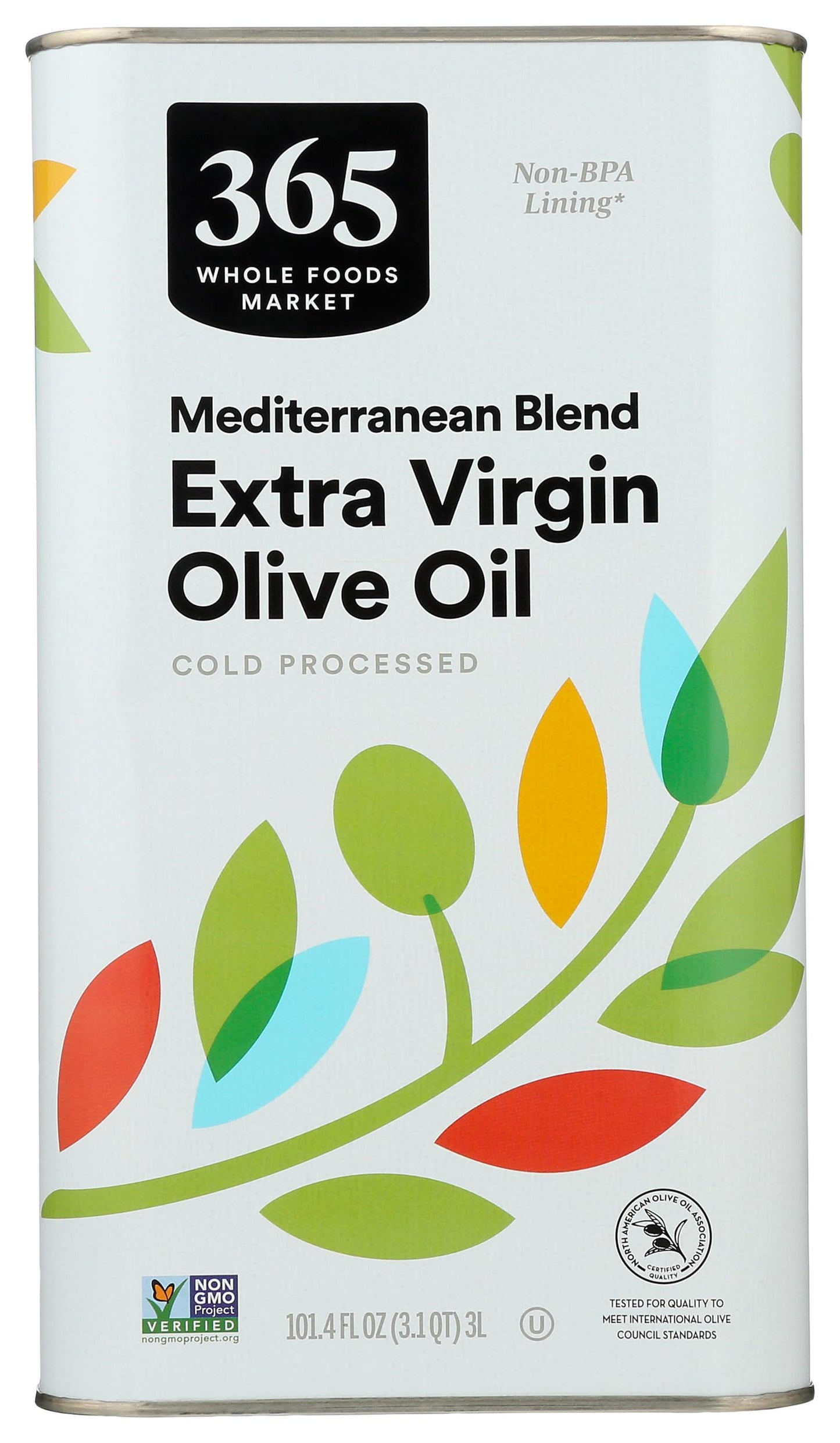 365 by Whole Foods Market, Extra Virgin Mediterranean Olive Oil, 101.4 Fl Oz