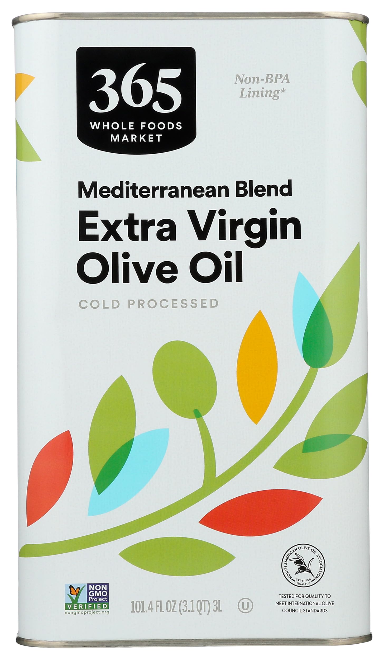 365 by Whole Foods Market, Extra Virgin Mediterranean Olive Oil, 101.4 Fl Oz