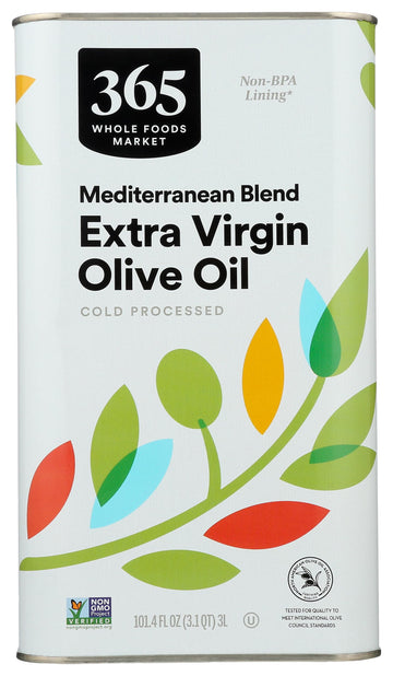365 by Whole Foods Market, Extra Virgin Mediterranean Olive Oil, 101.4 Fl Oz