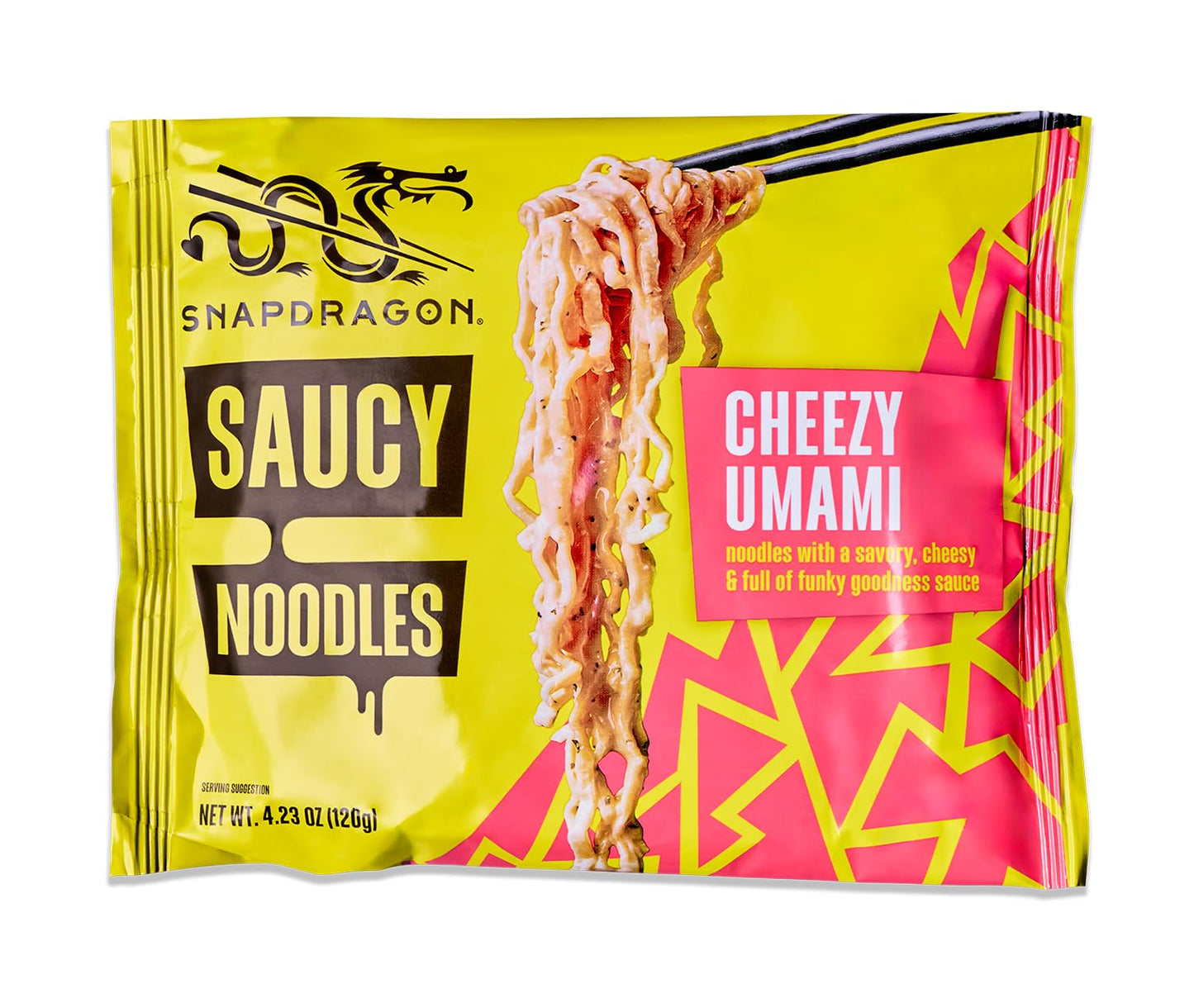 Snapdragon Cheezy Umami Saucy Noodles, 4-Pack, Authentic Instant Noodles With Savory, Umami-Packed Sauce.