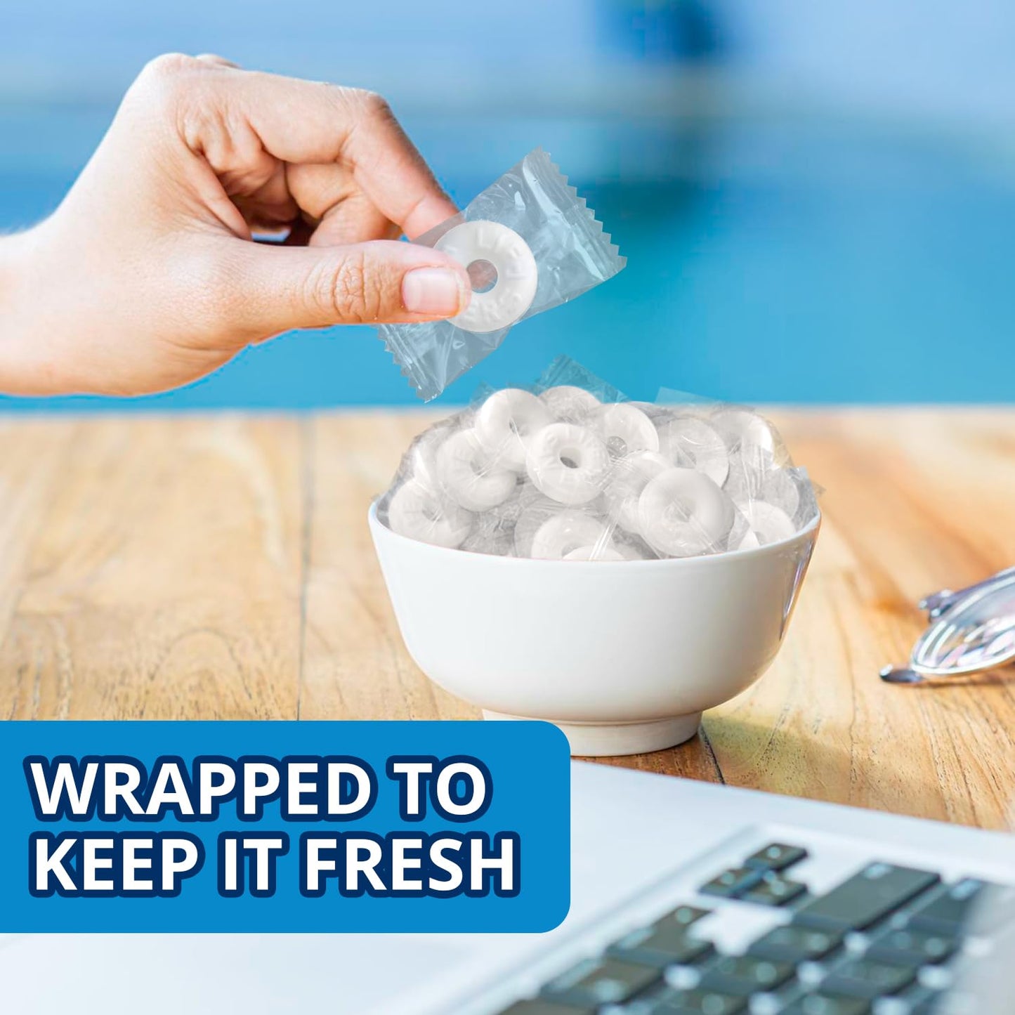 Pep O Mint Mints Bulk Individually Wrapped  2lb Pack of LifeSavrs Hard Candy  Candy in Bulk Perfect for Holidays  Weddings and Corporate Even