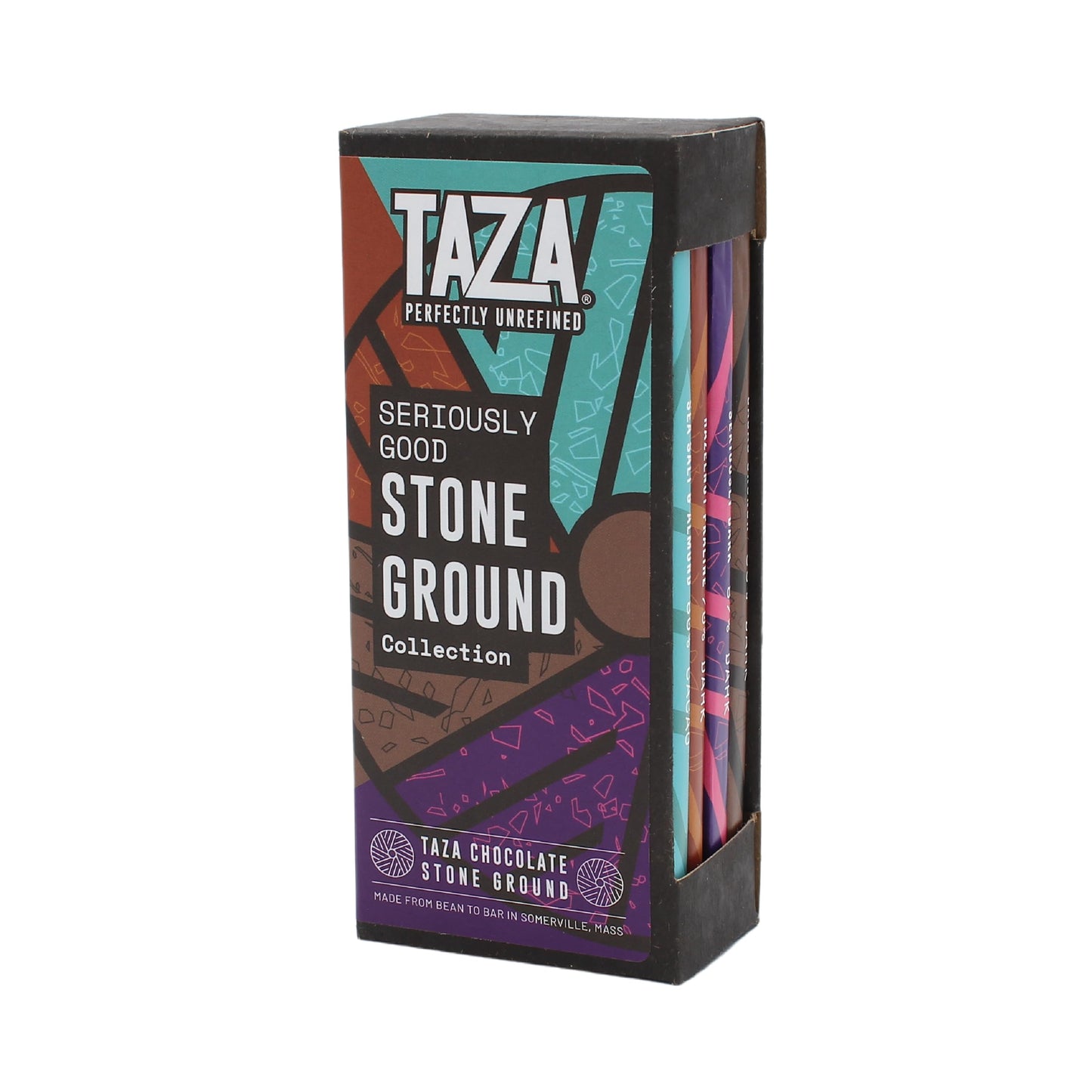 Taza Chocolate Organic Dark Chocolate Bar Variety Pack, Vegan, 2.5 oz (4 count)