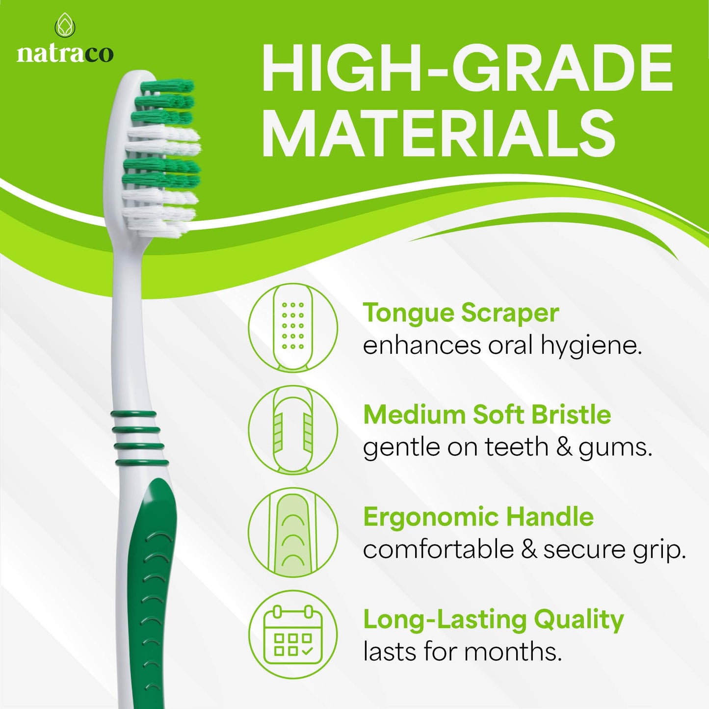 Bulk Toothbrush Pack With Hygienic Covers  Premium Quality Individually Wrapped Colorful Tooth Brushes  Medium Soft Bristles Per