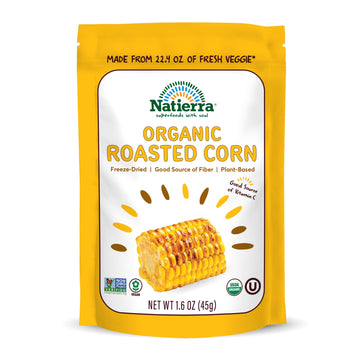 Natierra Organic Freeze-Dried Roasted Corn | Usda Organic, Non-Gmo & Vegan | 1.6 Oz (Pack Of 1)