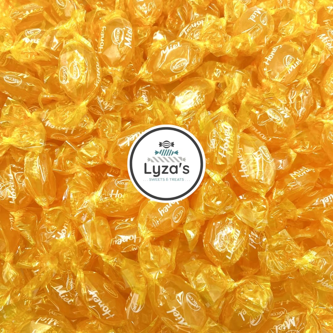 LYZAS SWEETS & TREATS Honey Filled Hard Candy - 6 LB Bulk Bag, Large Size (9 x 13 x 2.87 inches)