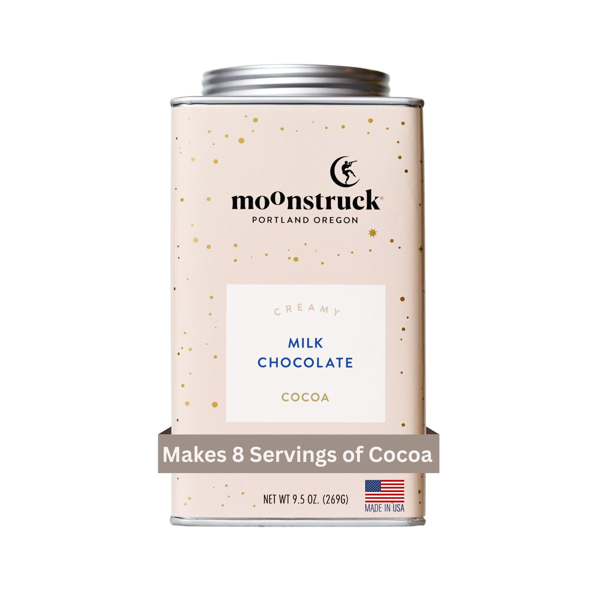 Moonstruck Chocolate Creamy Milk Chocolate Hot Cocoa Mix  9.5oz (Pack of 1)