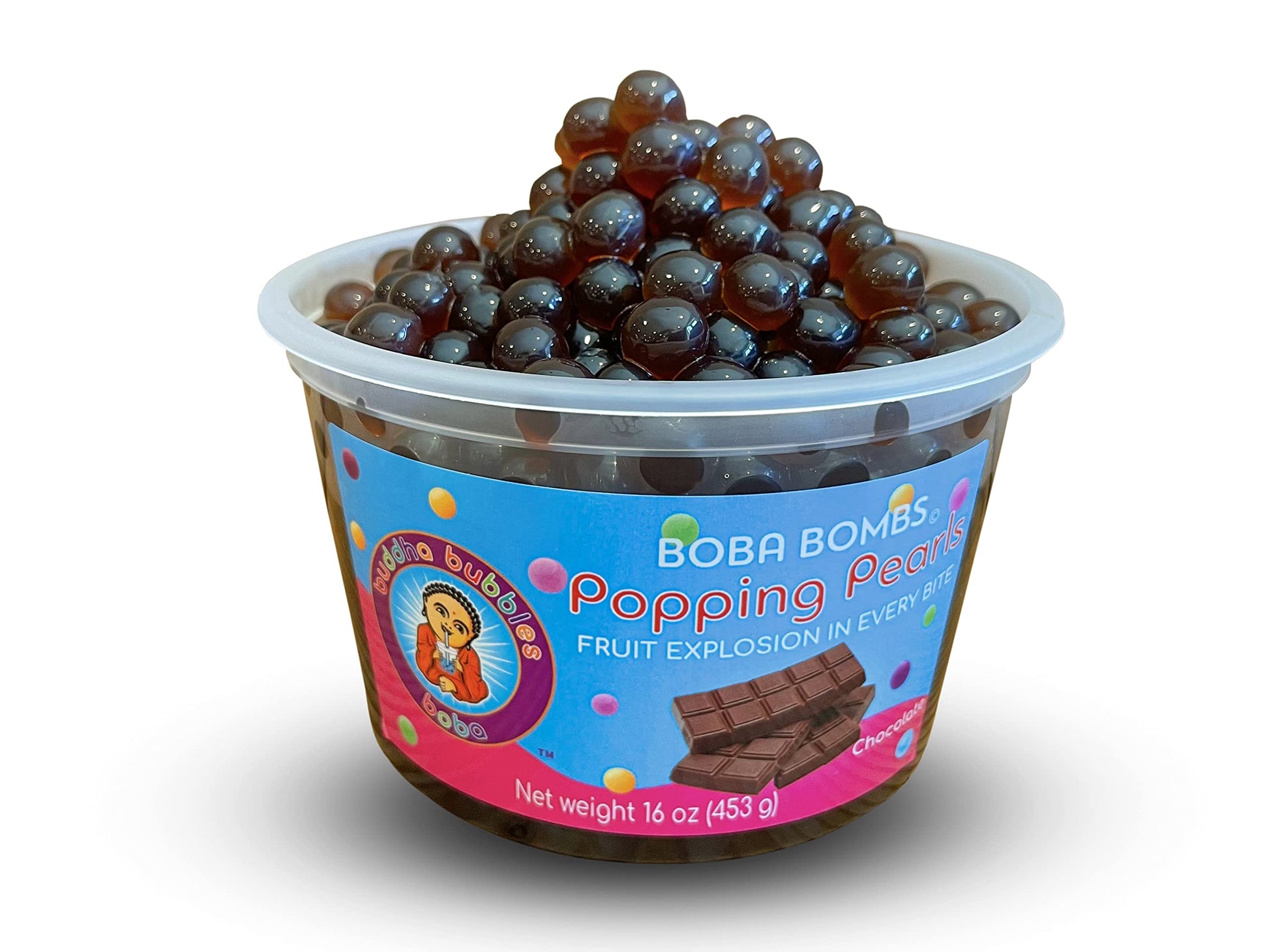 Top-Grade Chocolate Popping/Bursting Boba Pearls/Boba Burst Items/Dessert Topping By Buddha Bubbles Boba