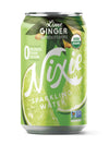 Nixie Sparkling Water, Lime Ginger | 12 Fl Oz Cans, 24 Pack | Organic, Vegan, Non-Gmo, Gluten Free, 0 Calories, 0 Sugar, 0 Sodiu
