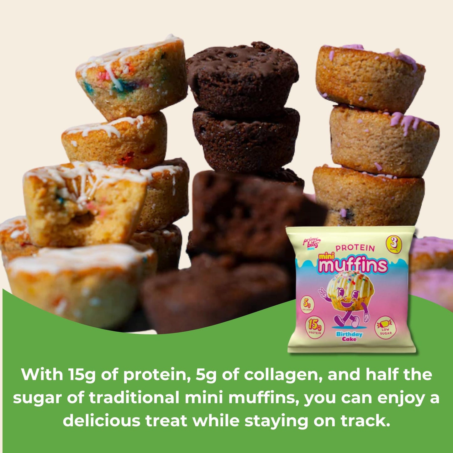 Mission Nutrition Protein Snack Box - Prime Bites Mini Muffins, Magic Spoon   Bar, Quest Brownie & Frosted Cookies - 11 Pieces