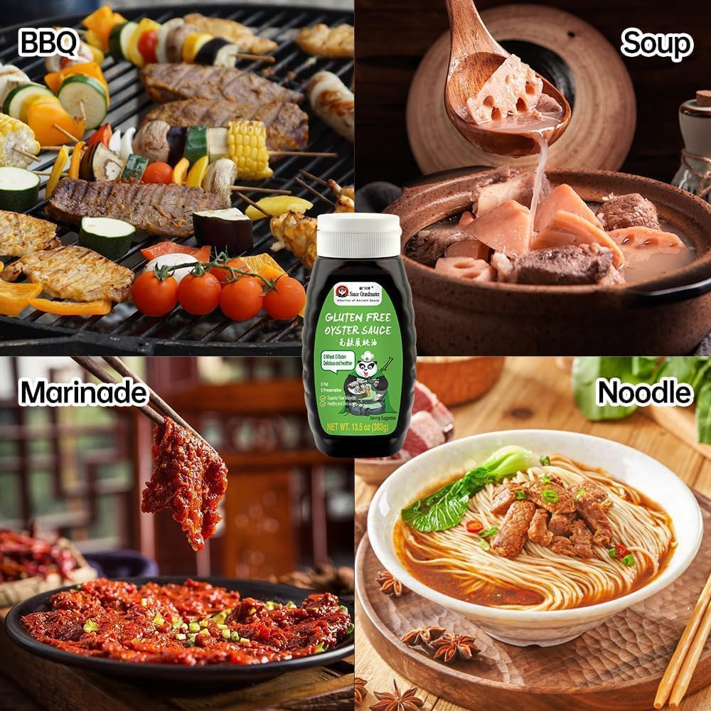 300 Oysters in Every Bottle - Gluten Free Oyster Sauce, 70% Oyster Content, NON-GMO, No MSG, Low Sodium, Slow Simmered, Ideal fo