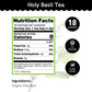 Buddha Teas Organic Herbal Tea - Holy Basil - 18 Count - Caffeine Free - Non-GMO - Kosher