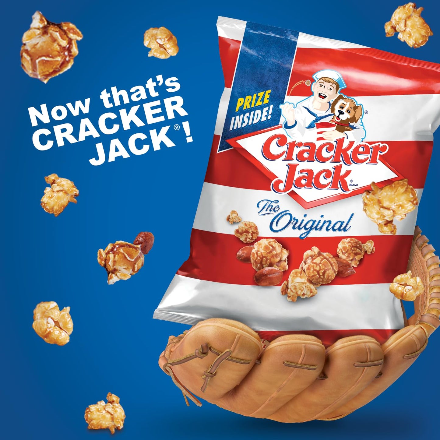 Cracker Jack Caramel Coated Popcorn & Peanuts, Original, 1 Ounce Boxes (Pack of 25)