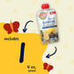 Earth'S Best Organic Baby Food Pouches, Stage 2 Fruit Puree For Babies 6 Months And Older, Organic Banana And Blueberry Puree, 4