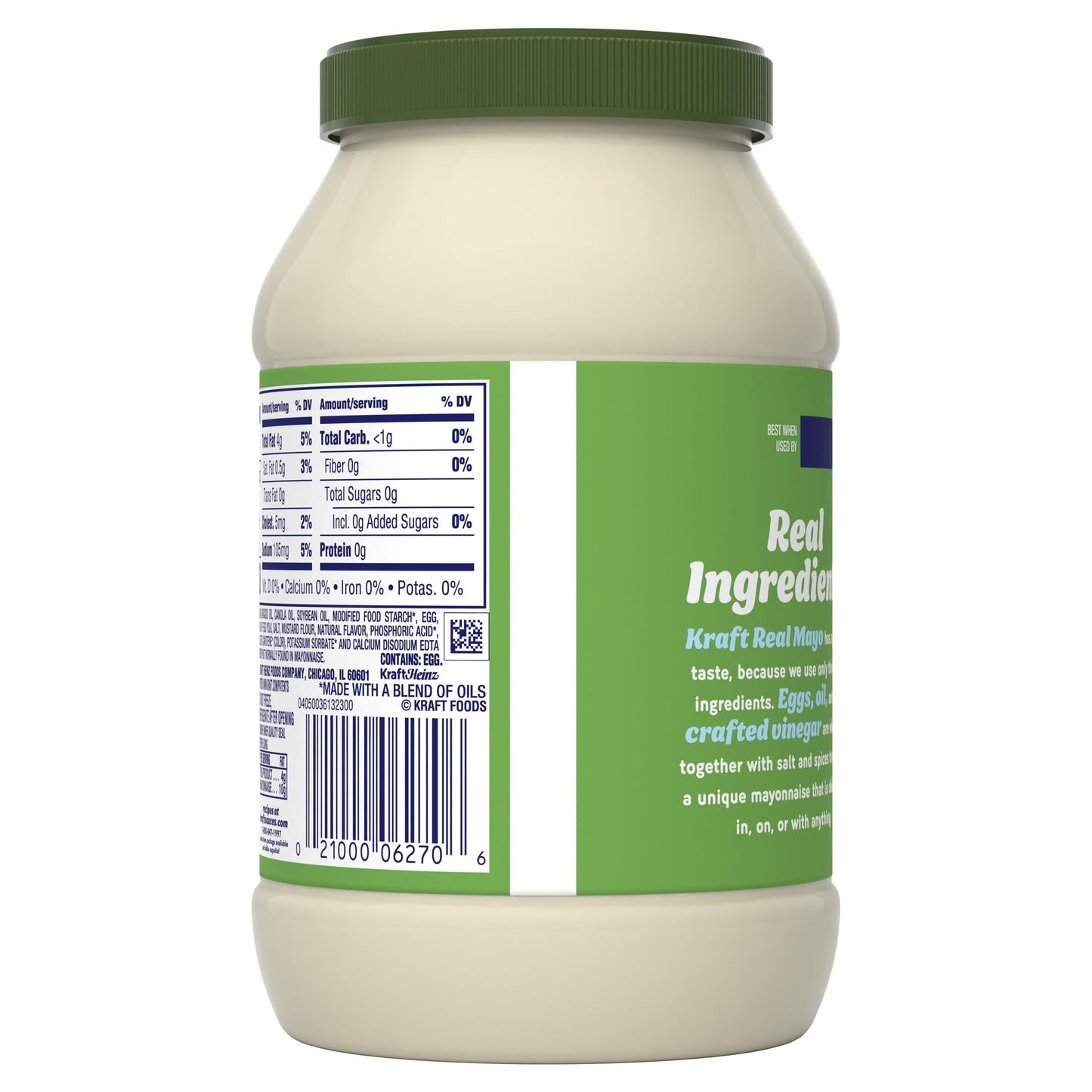 Kraft Mayo with Avocado Oil Reduced Fat Mayonnaise - Classic Creamy Condiment for Sandwiches and Salads, Made with Cage-Free Egg
