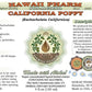 Hawaii Pharm California Poppy Glycerite, 4 Fl Oz,   -Free Liquid Extract, Nervous System Support
