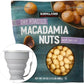 Kirkland Signature Dry Roasted Macadamia Nuts, 1.5 lbs. Item 1195303. Bundle with MORALZA Silicone Collapsible Cup 200ml - 2 Ite