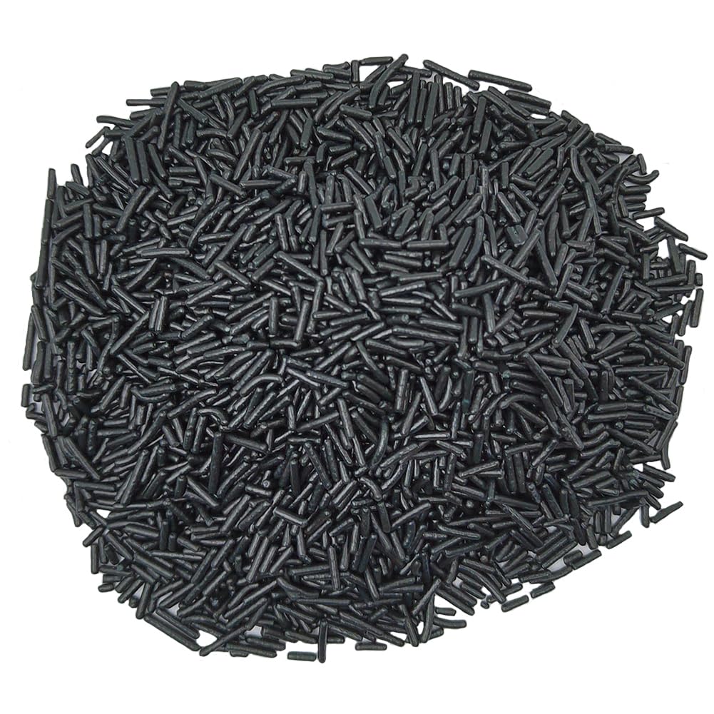 Homankit Black Jimmies Sprinkles Edible Sprinkle Candy Soft Jimmies Toppings For Ice Cream, Cupcake, Cake, Cookie, Dessert Decor