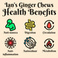 Ian'S Crystalized Ginger Pieces (2Lb) - Candied Ginger Chews For Nausea - Great For Baking & Cooking