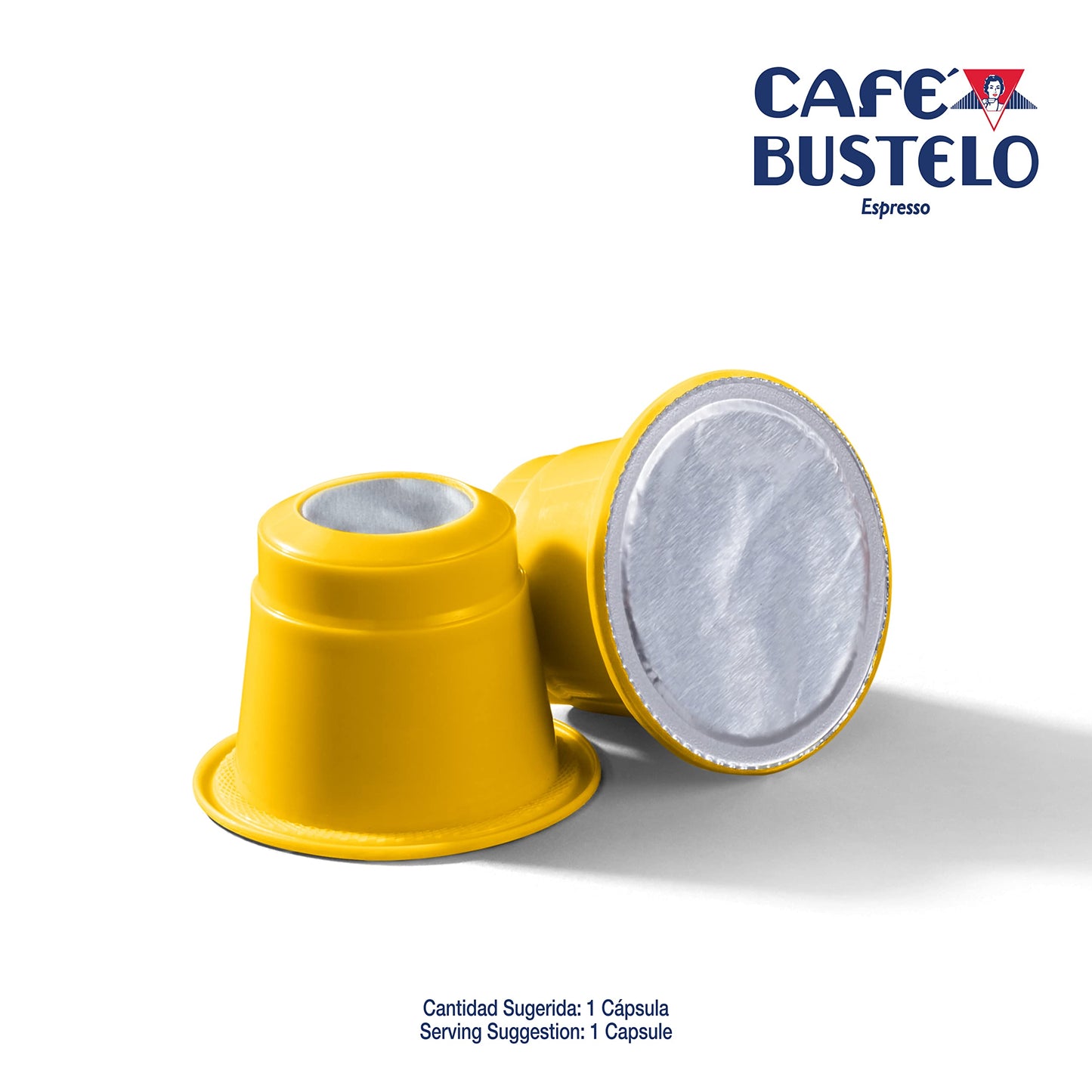 Cafe Bustelo Espresso Dark Roast Coffee compact pieces, 40 Count, 11 Intensity, Compatible with Espresso Machines