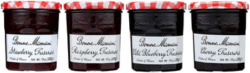 Bonne Maman Preserves, Variety Pack (Strawberry, Raspberry, Wild Blueberry, Cherry), 13 Ounce Jars (Pack Of 4)