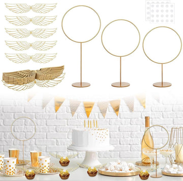 103 Pcs Wizard Party Chocolate Decoration, With 3 Pcs Gold Goal Posts, 50Pcs Golden Wings Chocolate Wafer Cupcake Toppers With 5