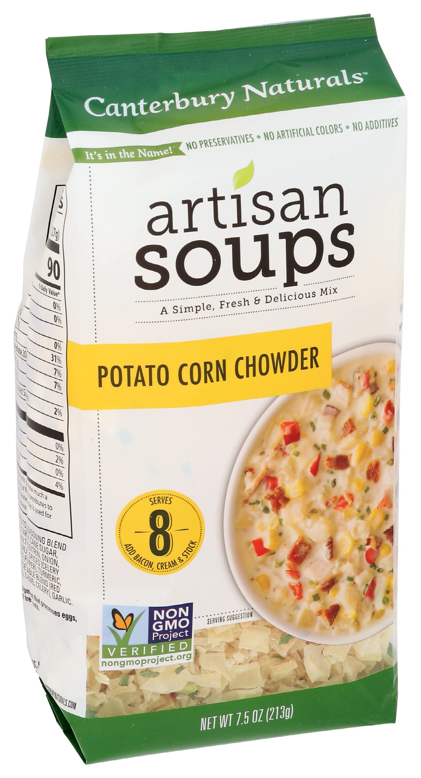 Canterbury Naturals Artisan Soup Mix, Potato Corn Chowder Soup Mix, Non-Gmo, Makes 8 Servings, 7.5-Ounce Bag (Pack Of 3)