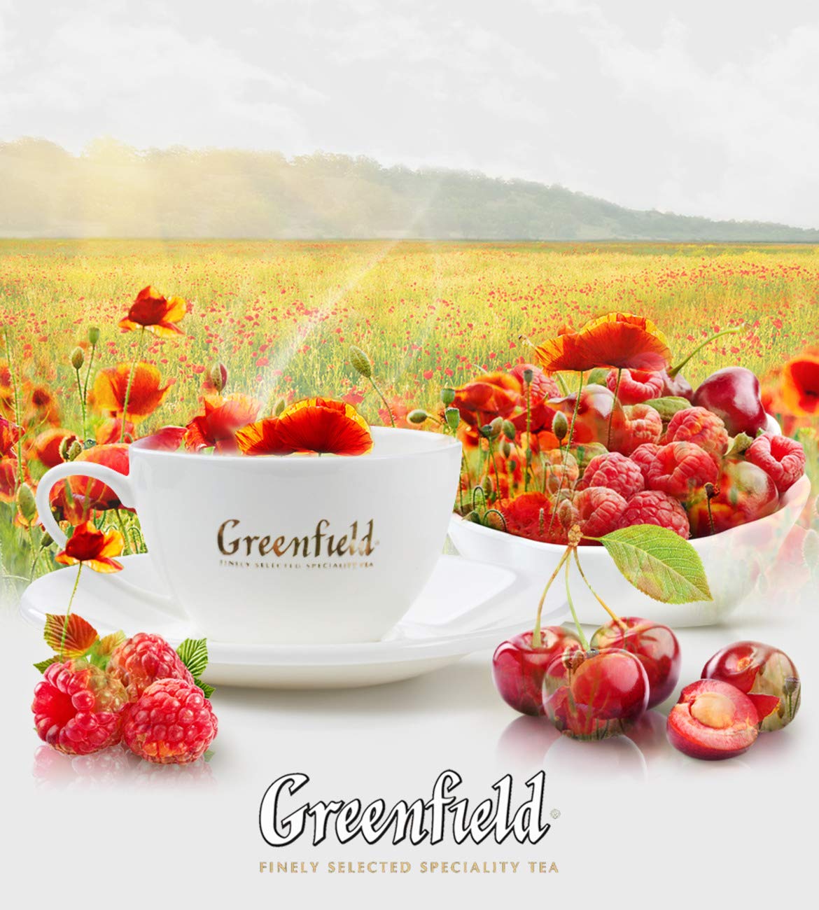 Greenfield Summer Bouquet Herbal Tea Collection Finely Selected Speciality Tea 100 Double Chamber Teabags With Tags In Foil Sach