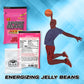 Jelly Belly Sport Beans- Energizing Jelly Beans - 24 Pack-Includes Rus Candy Company Travel Size Pocket Bag (Fruit Punch)