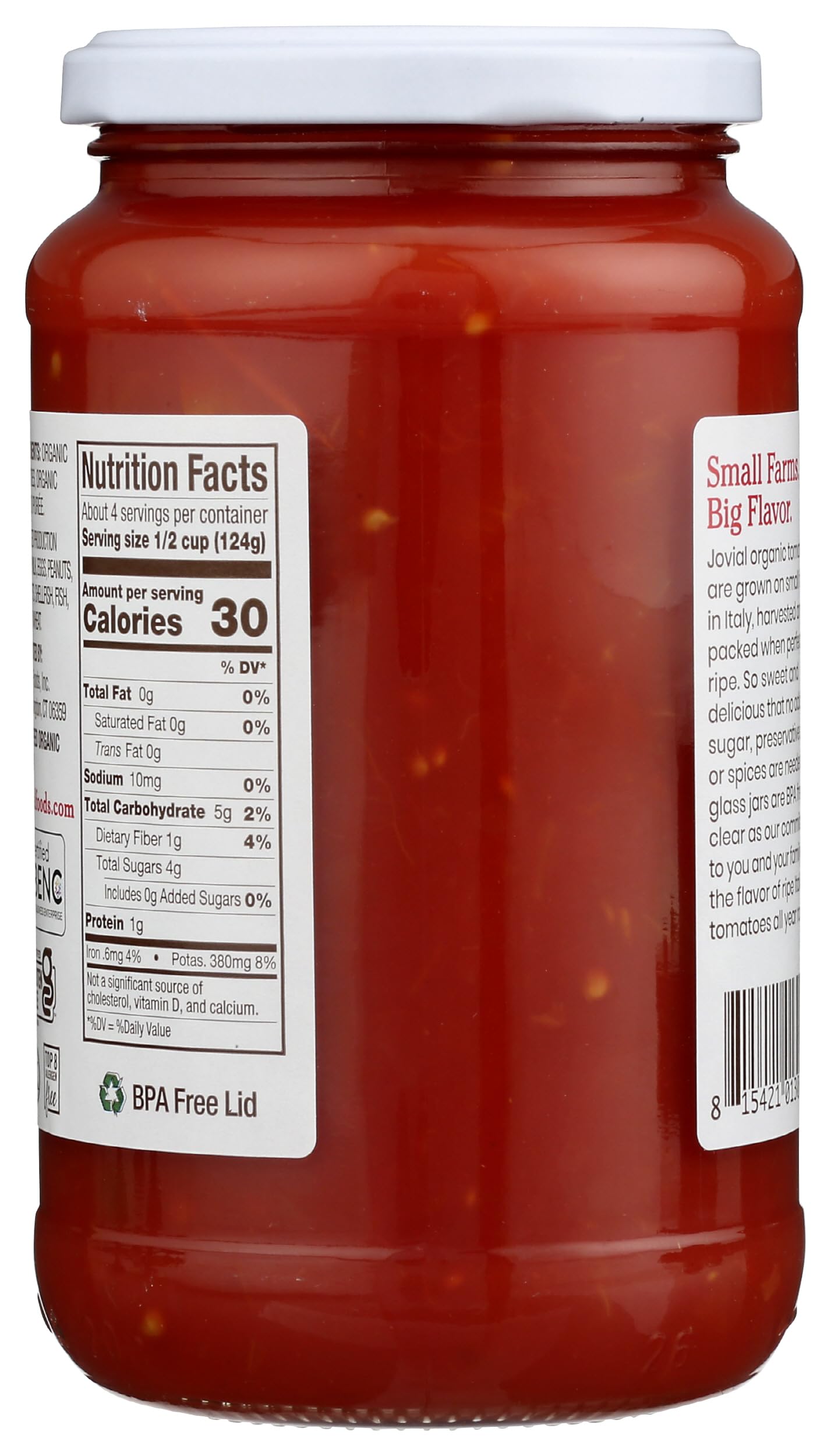 Jovial Organic Crushed Tomatoes, 18.3 Oz