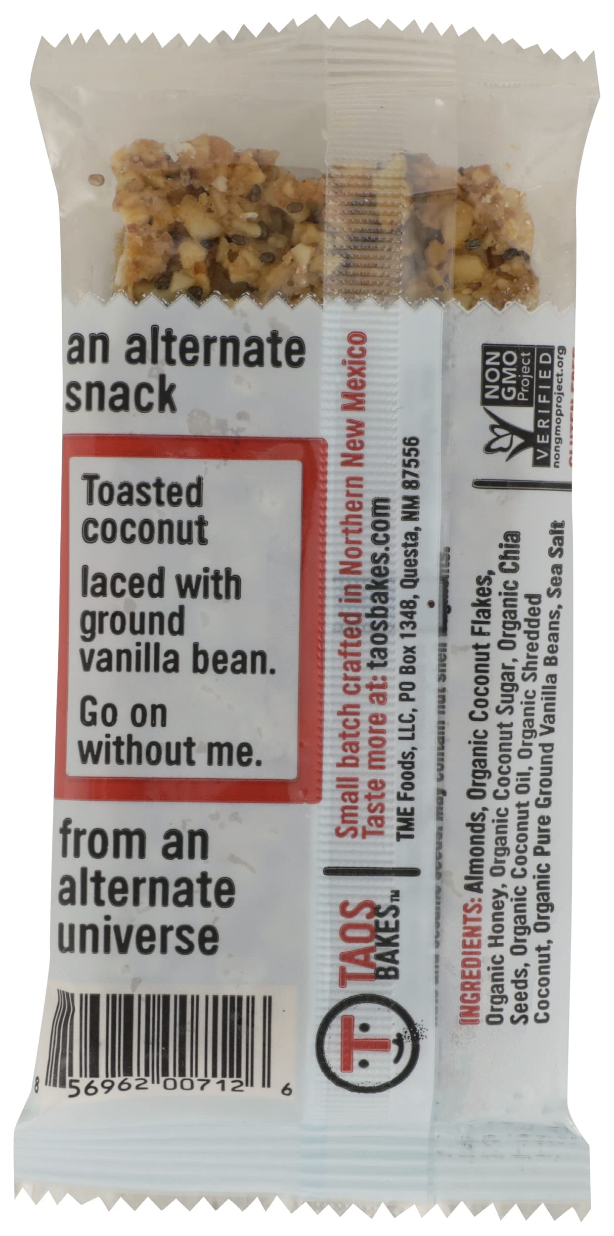 TAOS BAKES TST CONUT BAR ( 12 X 1.8 OZ   )