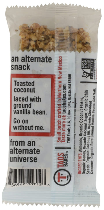 TAOS BAKES TST CONUT BAR ( 12 X 1.8 OZ   )