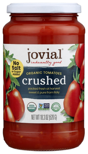 Jovial Organic Crushed Tomatoes, 18.3 Oz